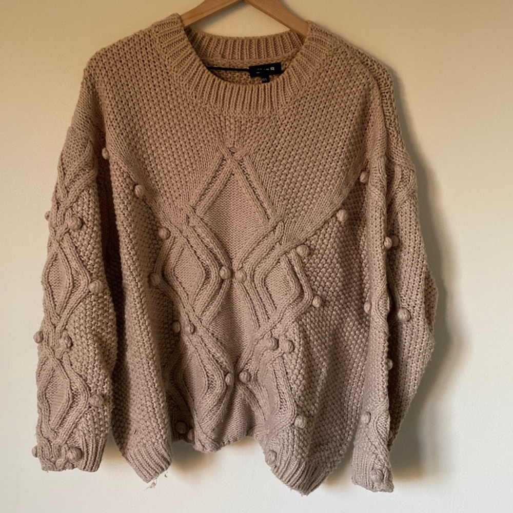 Oversized knit sweater